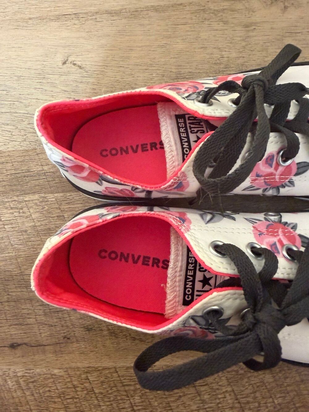 Converse Chuck Taylor All Star OX Shoes Sneakers size 6 youth floral - Picture 9 of 9